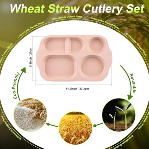 Ruibolu Large 12 Inch Divided Plates For Kids Adults thumb #5