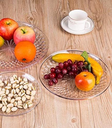 3 Tier Fruit Bowl Countertop Metal Fruit Basket Keeps Fruits and Veg Fresh - Fruit Stand with Removable Bowls for Living Room Afternoon Tea,Champagne