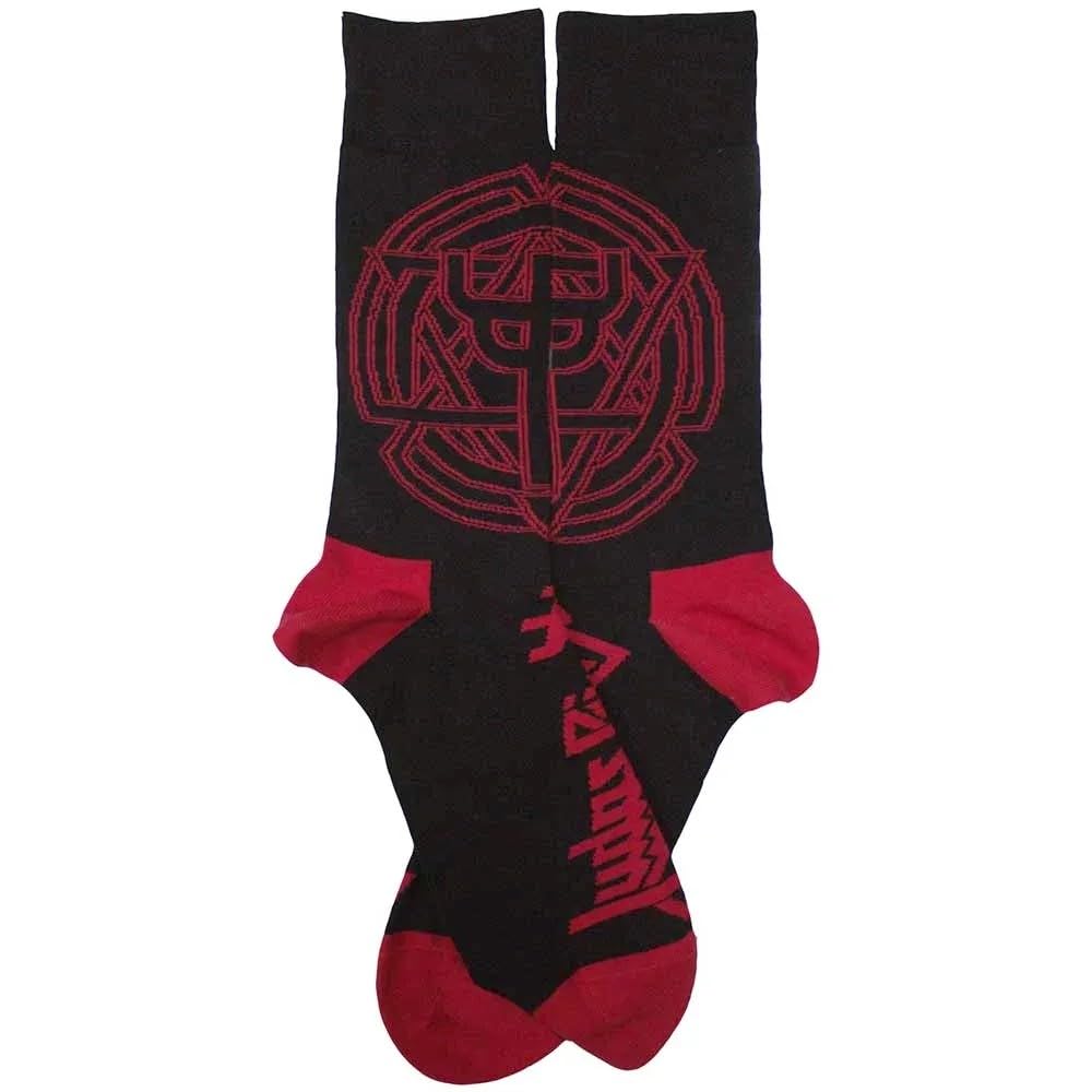 Judas Priest Unisex Adult Trident Emblem Socks (7 UK-11 UK) (Black)