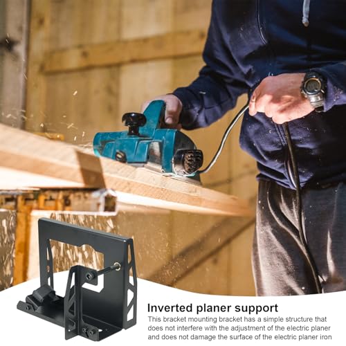 Support inversé pour rabot électrique portable en rénovation maison - 4