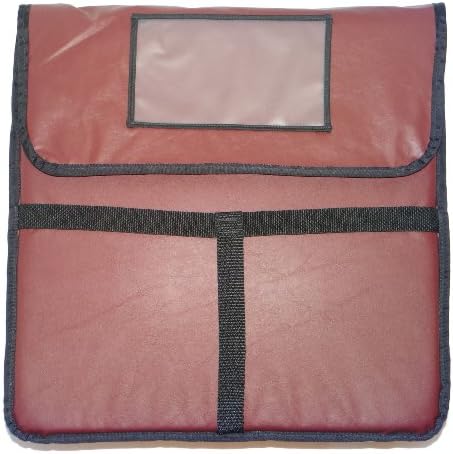 Phoenix 18-Inch by 18-Inch Pizza Delivery Bags, Burgundy