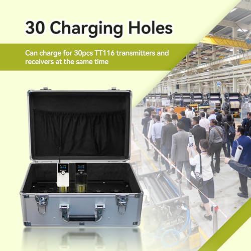 Retekess TT116 Sistema de Audio para Guías Turísticas, Auriculares para Tours en Fábrica con Batería Reemplazable y Estuche de Carga de 30 Ranuras, Alcance de 200m miniatura 5