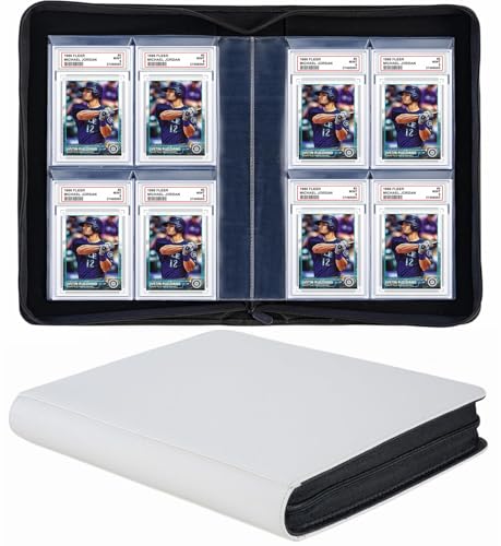 40 Pockets Graded Card Binder, Toploading PSA Slab Holder...