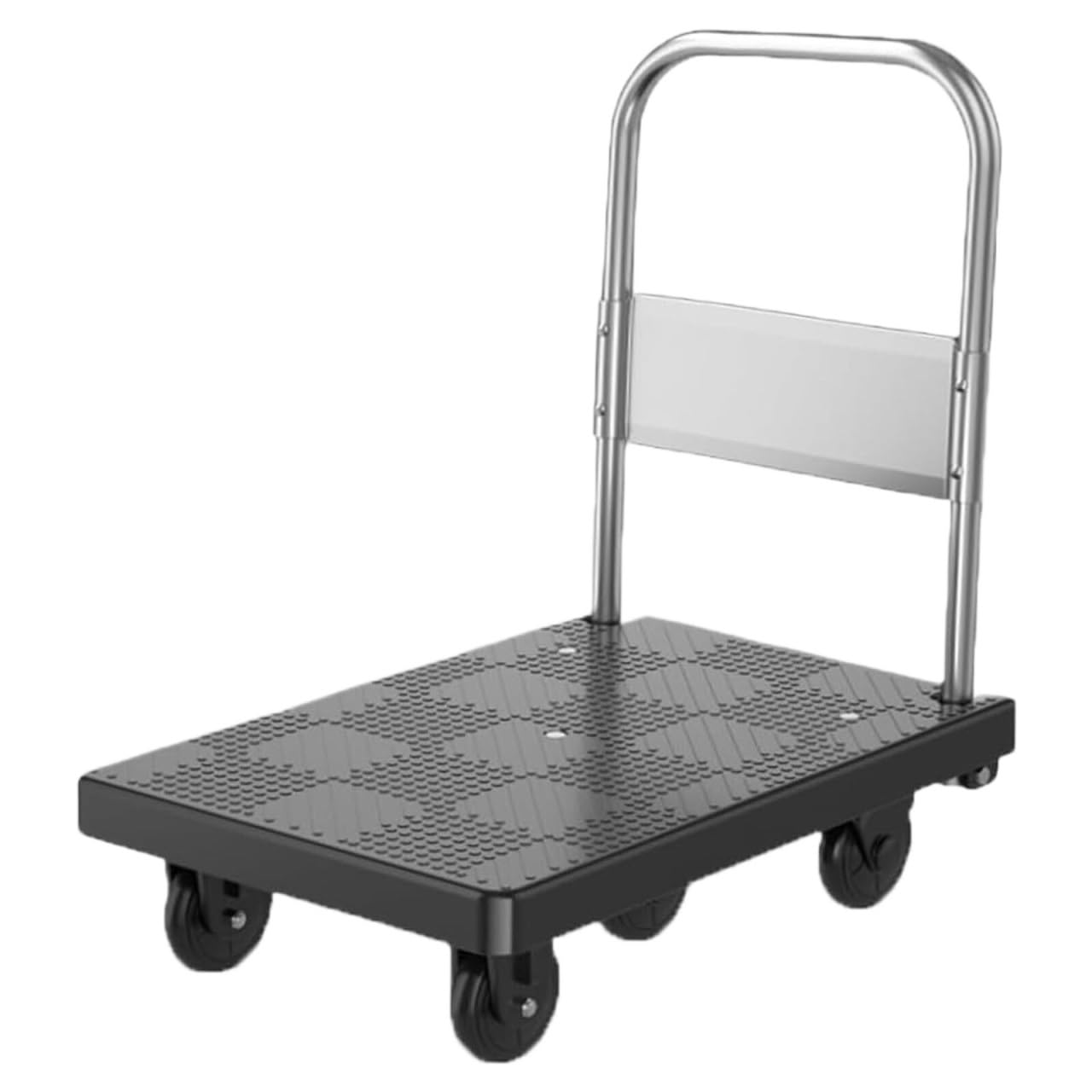 Garage Heavy Duty Trolley Heavy Duty Folding Platform Cart Dolly Push Hand Truck For Moving Warehouse Garage Platform Hand Truck(Black)