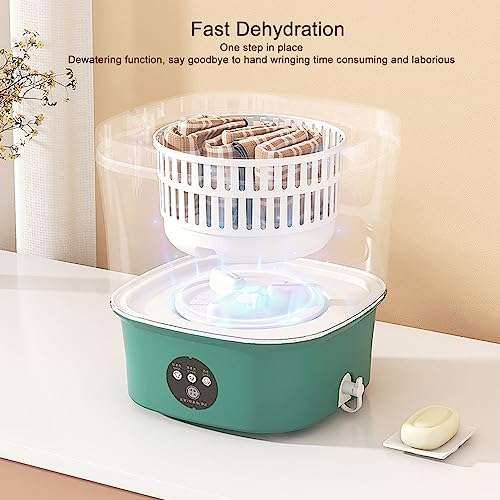 Lavadora Pequena, Multifuncional 9L Plugue Dos EUA 100-240V Mini Máquina de Lavar Portátil para Meia