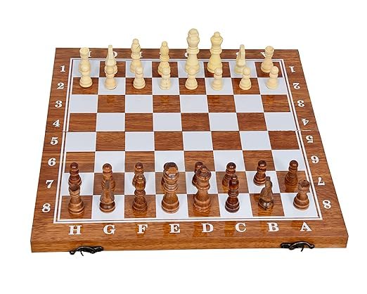 FITFLEX Handicrafts 15 inch Wooden Chess Board Made with Chess Men King Size 3 inch. Open Size 15 x 15 inch (B0981CM3QL) Amazon Price History, Amazon Price Tracker