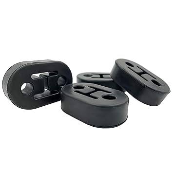 Pack of 4 Universal Heavy Duty Rubber Exhaust Tail Pipe Mount Bracket Hanger Bushing Insulator (78mm x 48mm x 26mm)