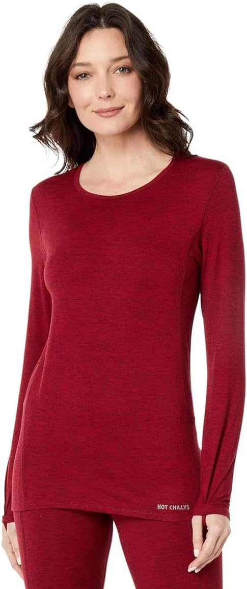 Hot Chillys Women's Clima-Tek Crewneck Midweight Relaxed Fit Base Layer - Image 2