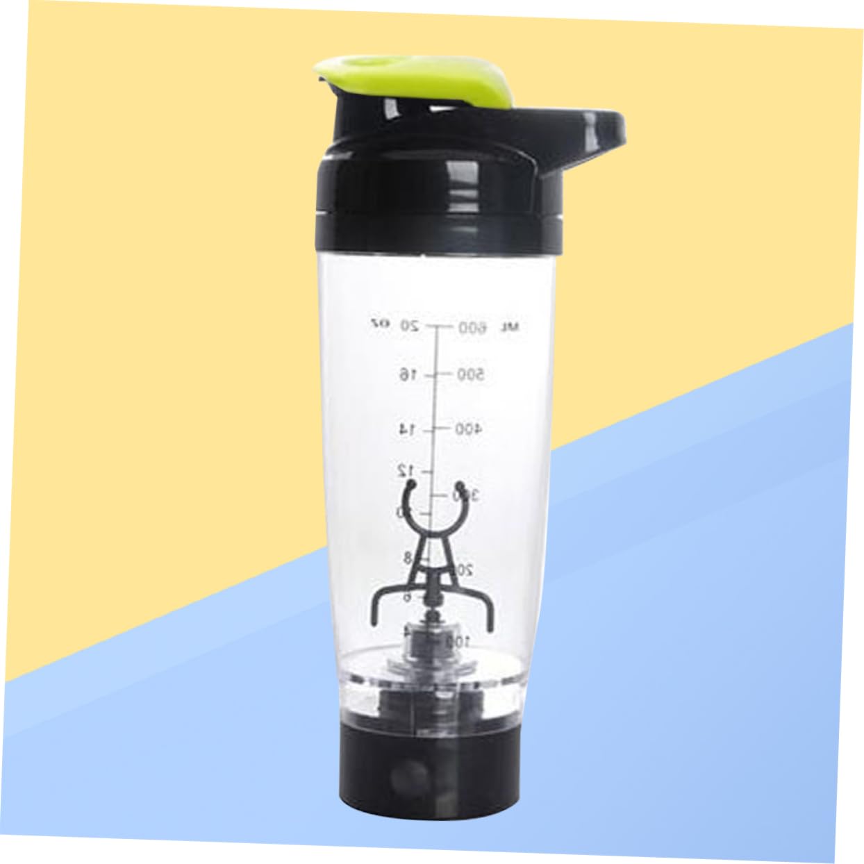 SHOWERORO Borraccia Shaker Elettrica Mixer Portatile Per Proteine Con Mischiatura Automatica Facile Da Batteria Verde
