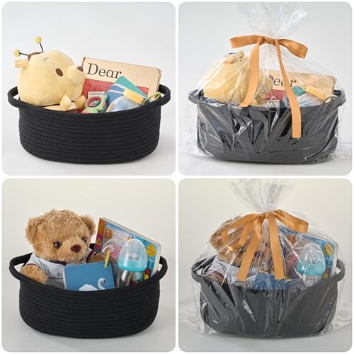 Image of Gift Baskets Empty, 2-Pack Small Baby Shower Baskets for Gifts