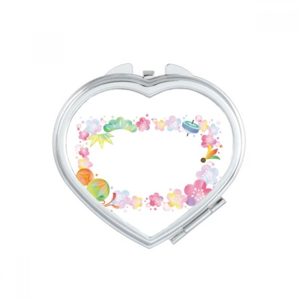 Miroir de poche pliable pour éviter les erreurs de maquillage n'importe où mini format sakura