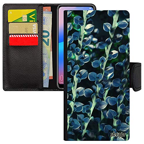 Coque iPhone 15 Plus floral bleu parfaite pour vos sorties en ville