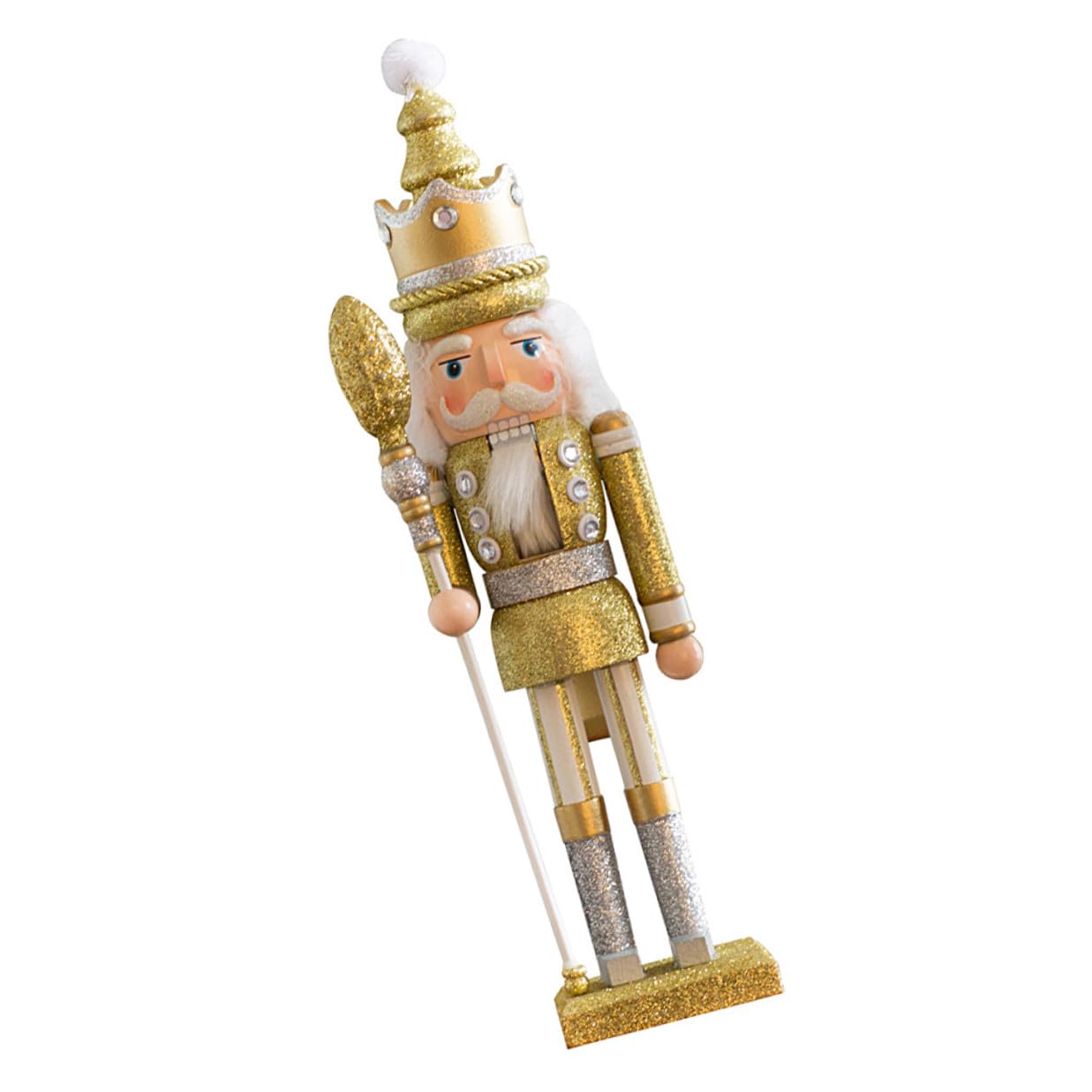 Casse-Noisette de Noël en bois figurine soldat doré décoration intérieure