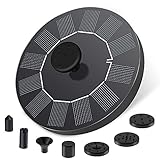 🌼 【Schöne Dekoration】Dieser Solar Springbrunnen macht Ihr Vogelbad, Ihr Aquarium, Ihren kleinen Teich und Ihren Garten zu etwas anderem. Automatisch ausführen fängt Passanten auf. Durch den Brunnenfluss wird Ihr Garten nicht nur aktiver, sondern hält auch den Wasserumlauf für Sauerstoff aufrecht.