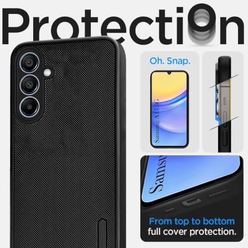 Image of Jkobi Back Cover Case for Samsung Galaxy A15 5G (Textured Grip Design | Camera Protection | Slim and Light Weight | Soft Touch and Feel | Black)
