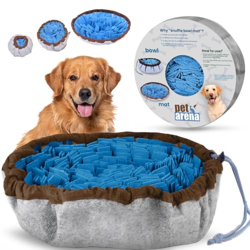 PET ARENA Schnüffelteppich Hund – Schnüffelmatte zur Förderung Beste Materialien - extrem widerstandsfähiges Intelligenzspielzeug für Hunde - größenverstellbar und waschbar