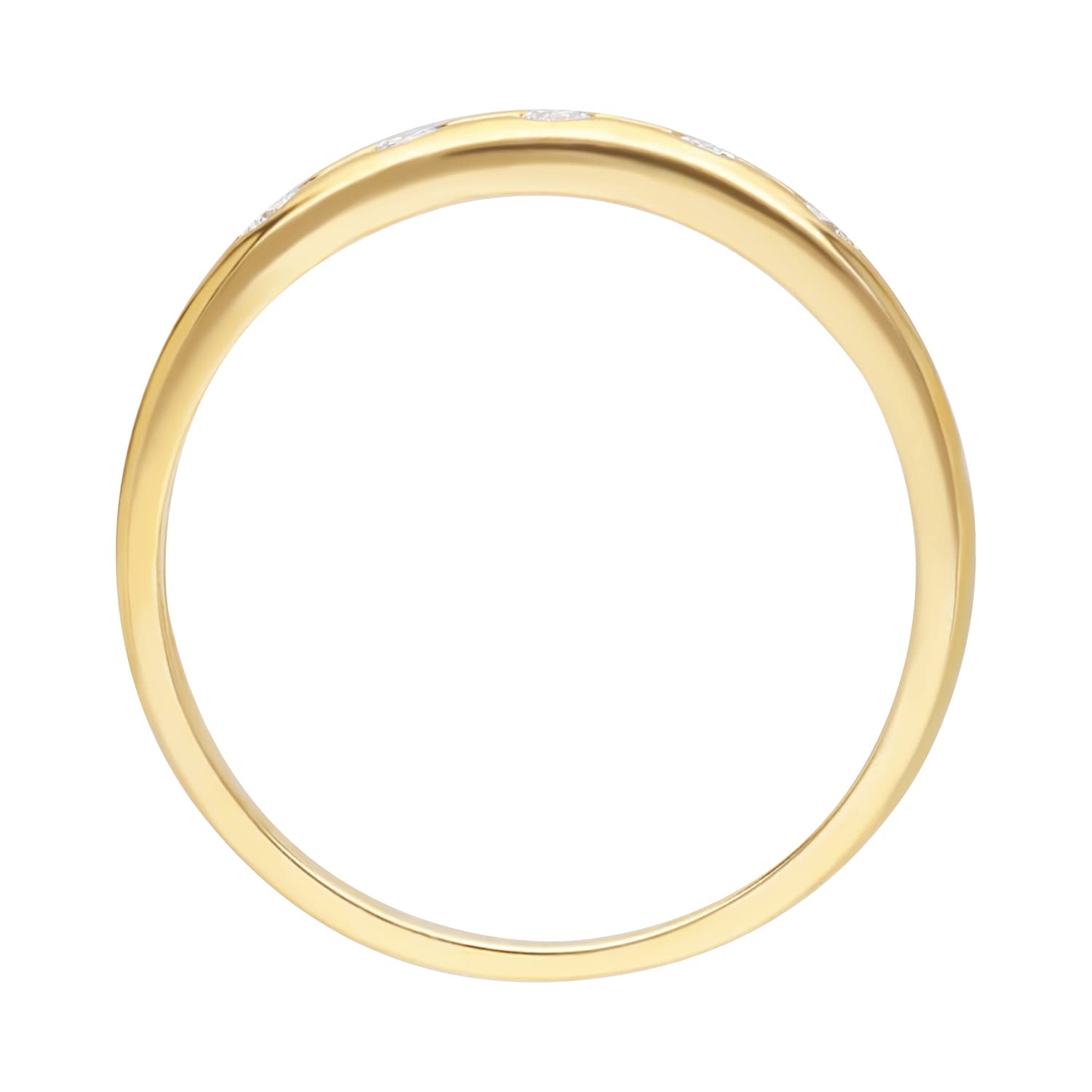 Anillo de oro amarillo de 9 quilates con diamante