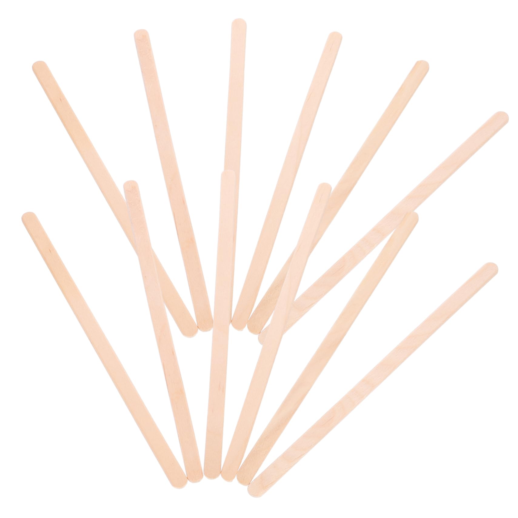 FONDOTIN 500 Wooden Stirrer Sticks Mix Stir Coffee Smooth Safe for Hands Ideal for Bars Homes