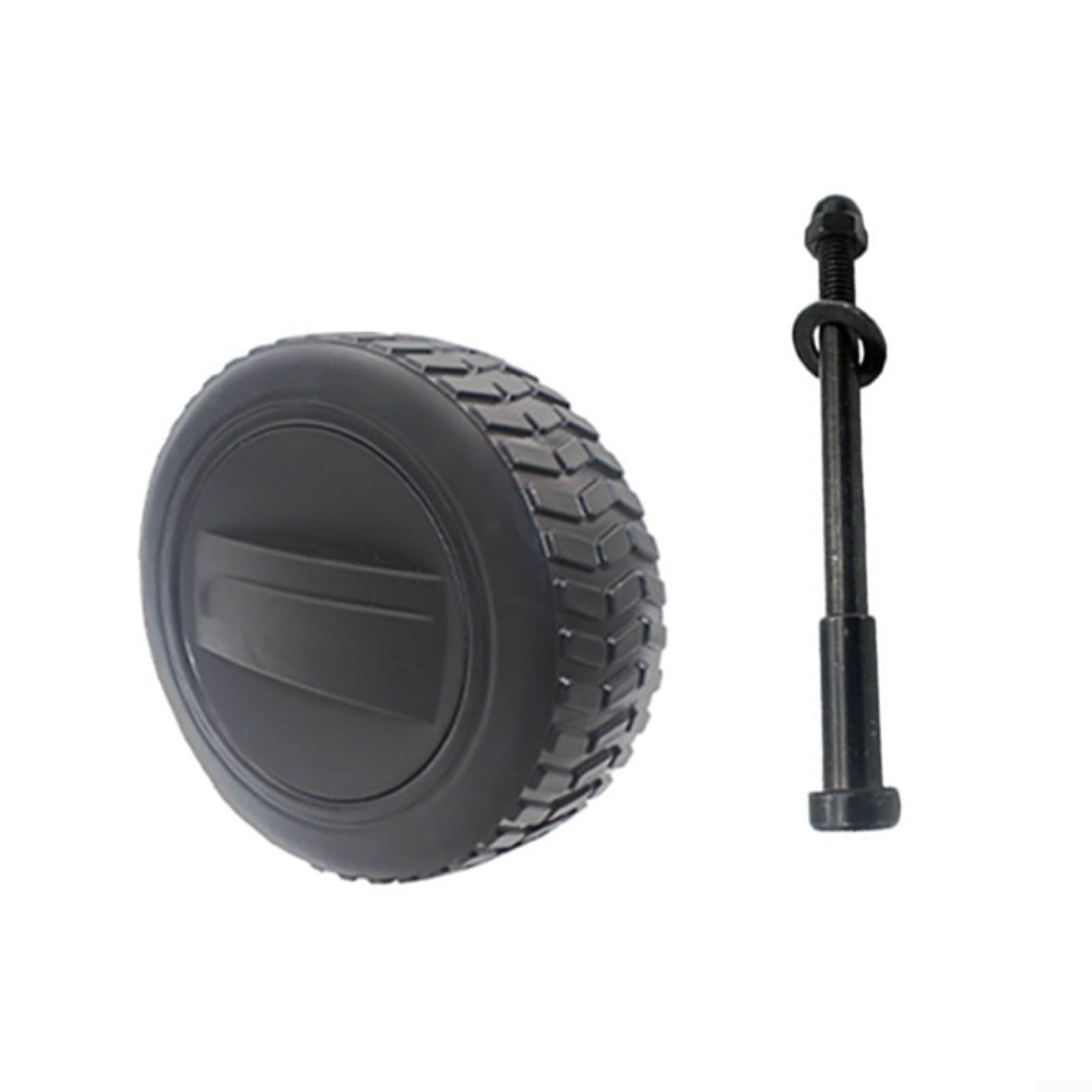 Rotelle silenziose in gomma per barbecue Traeger, 75 x 40 mm | Confezione da 2 ruote di ricambio silenziose in gomma per griglie Traeger, 75 x 40 mm, per ruote pesanti per un movimento
