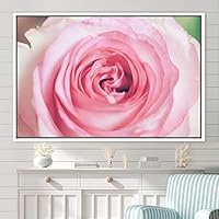 Framed Canvas Wall Art Bright Flowers Closeup Colorful Cool Floral Multicolor Petal Photography Realism Romantics - 16x24 inches