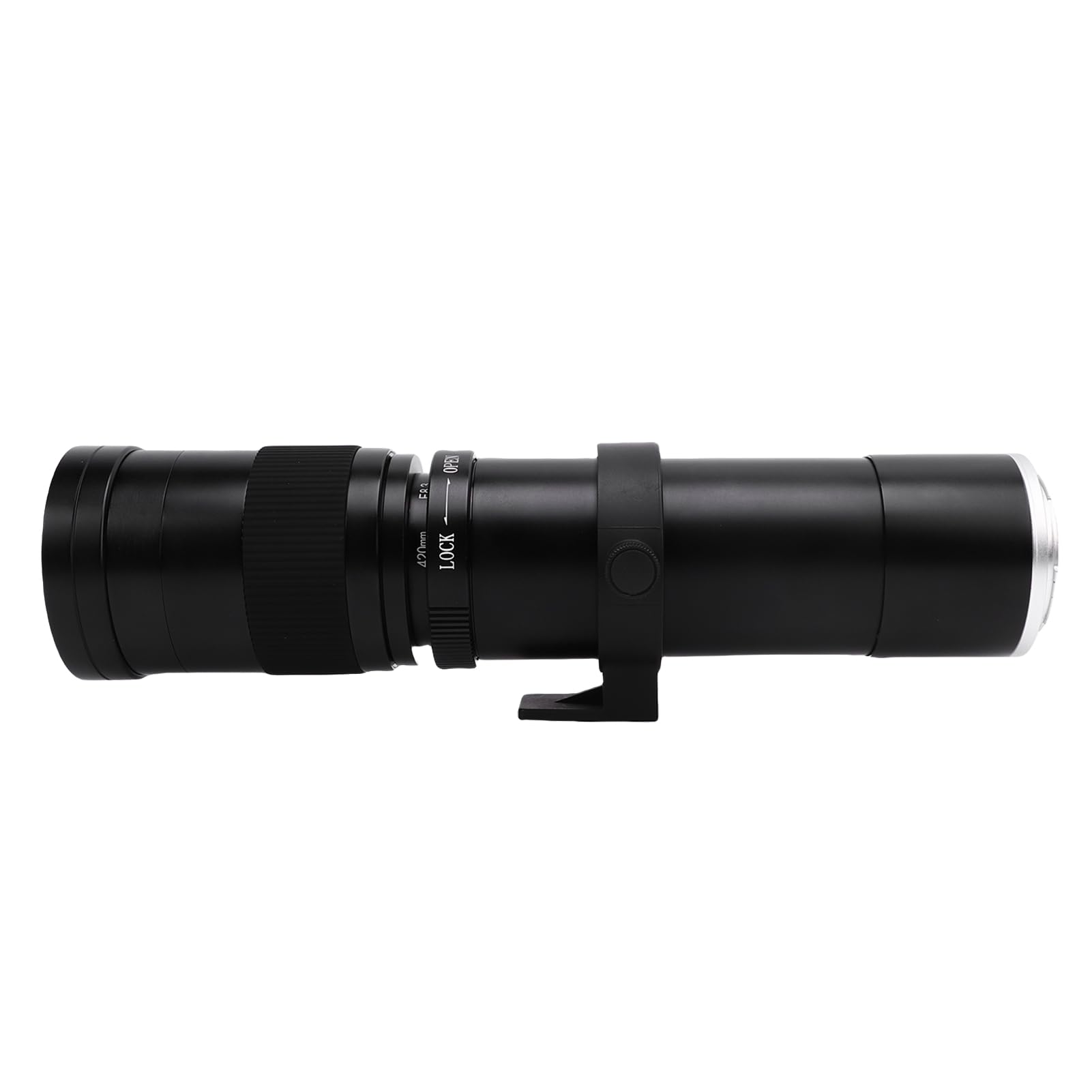 E Mount Teleury Zoom Obiektyw 420 do 800 Mm F8.3 Optyczna Soczewka Szklana do Odległej Fotografii Krajobrazowej, Precyzyjna Kontrola Ręczna (BLACK)