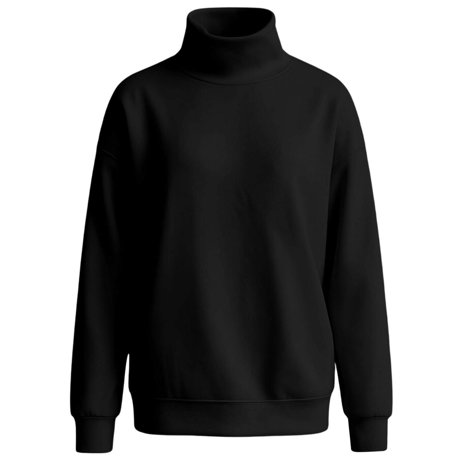 Sudaderas Mujer,Sudadera Informal de Manga Larga con Cuello Redondo, de Felpa Suave, cómoda para el día día.