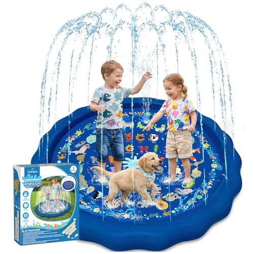 Tapis aquatique antidérapant sans BPA KiddoSpace avec kit de réparation inclus