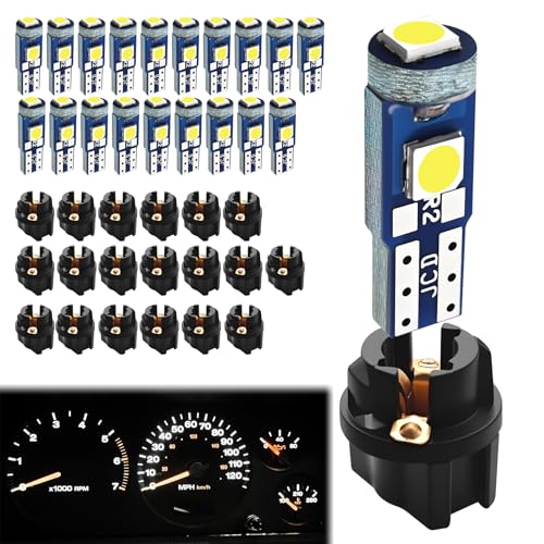 20 luces LED T5 para tablero de auto blanco