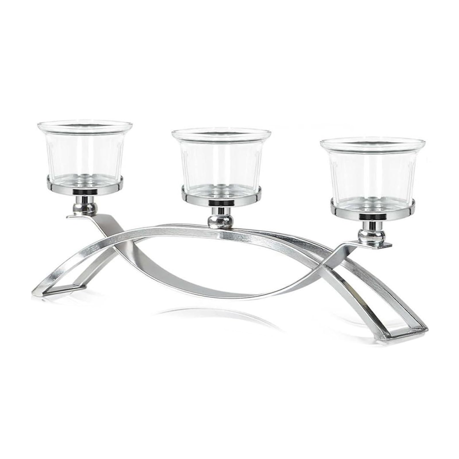 3 Arm Candelabra Taper Holders Candlestick Holders Decorative Stands for Dining Table Wedding, Home Decors Metal Taper Decorative