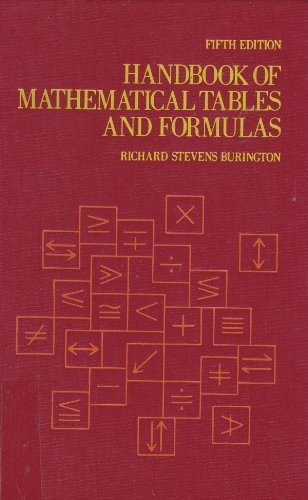 Handbook of Mathematical Tables and Formulas by... B01K2R97CW Book Cover