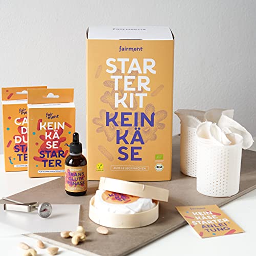 Fairment Starter Kit Keinkäse - vegane Käsealternativen selber machen Set, Käse aus Nüssen, Cashew Käse, Bio Käse zum selber machen, Veganer Cheese, DIY Käse - Image 3