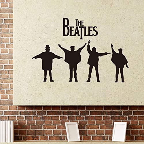 Autocollant Mural Vinyle Autocollant Beatles Amovible Autocollant Mural Sculpté Dans L’Environnement Peinture Noire Auto… - Les Beatles, Paul McCartney, John Lennon, RIngo Starr, George Harrison Autocollant Mural Vinyle Autocollant Beatles Amovible Autocollant Mural Sculpté Dans L'Environnement Peinture Noire Auto… – Image 4