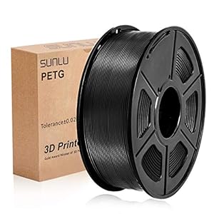 SUNLU PETG Filament 1.75mm, Neatly Wound Filament, Starkes PETG 3D Drucker Filament, Maßgenauigkeit +/- 0.02mm, 1kg…