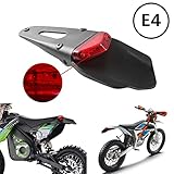 【Compatibilidad universal】Luz de freno trasera LED para motocross compatible con los modelos XR250 XR400 XR650 WR250 F WR450 F CRF250 XCRF450 XIRC. Se adapta a Standard, Dual Sport, Chopper, Dirt Bike, Quad, Enduros, Put It to Make Street Legal.