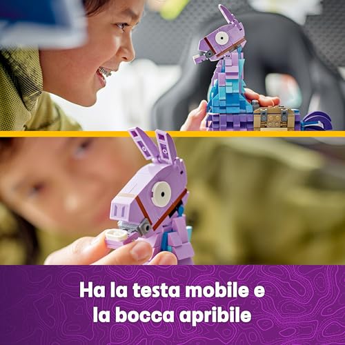 Fortnite Lama delle Scorte Giocattolo - Action Figure dal Videogioco da Esposizione con Accessori Incluso Succo Succoso - Regalo per Gamer, Bambini e Bambine da Collezione da 12 Anni - 77071 - Lego - Immagine 5