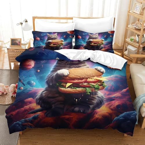 Housse de couette double microfbre 200x200 imprimé 3D - 3