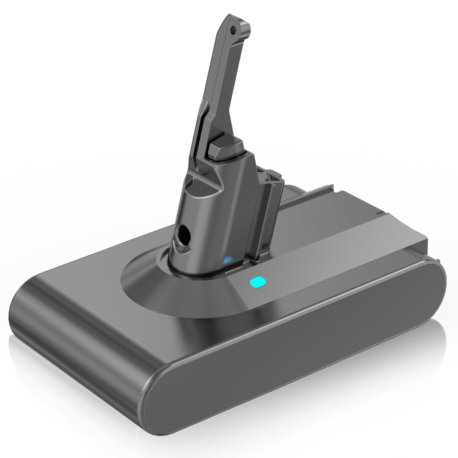 8000mAh Remplacement pour Dyson V8 Batterie Compatible avec V8 Absolute Animal Motorhead Fluffy Carbon Fiber Vacuum SV10 Vacuum Tools (Gris)