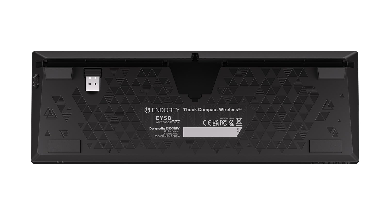 ENDORFY Thock Compact Wireless NO Red, switch Kailh Box Red, connettività 2.4 GHz e Bluetooth, layout Nordic, 60% size, EY5B001