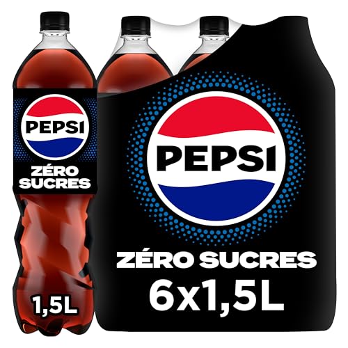 Pepsi Zéro Sans Sucres Bouteille 6x1,5L Pack
