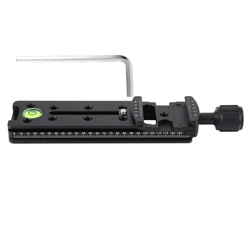 Quick Release Plate FNR 140 Multi Purpose 140mm Rail Nodal Slide Aluminum Alloy Quick Release PlateWith Level Rail Nodal Slide for Tr, Bracket, Holder