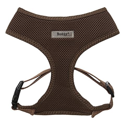 Bunty Soft Comfortable Mesh Breathable Fabric Dog Puppy Pet Adjustable Harness (Medium, Brown) Cover