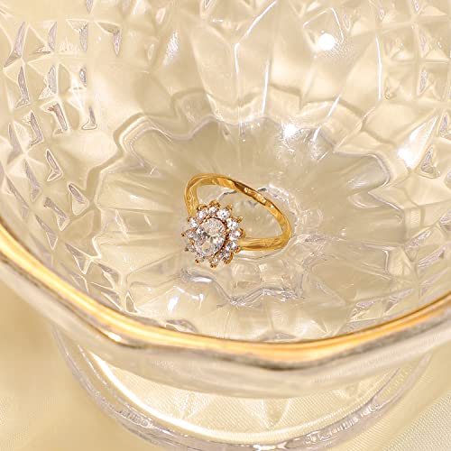 DOUX CZ Wedding Band for Women Green/White Oval/Gold/Silver Bridal Rings Stainless Steel Cubic Zirconia Promise Engagement For Women4