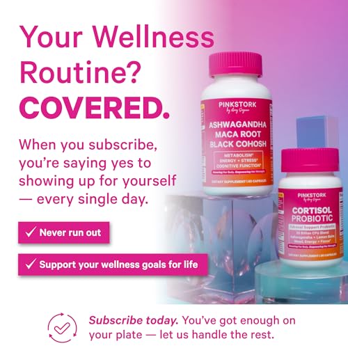 Pink Stork Ashwagandha, Maca Root & Black Cohosh Natural Perimenopause & Hormone Balance Supplement for Women – Mood, Stress, Adrenal, & Cortisol Support - 60 Capsules - Image 5