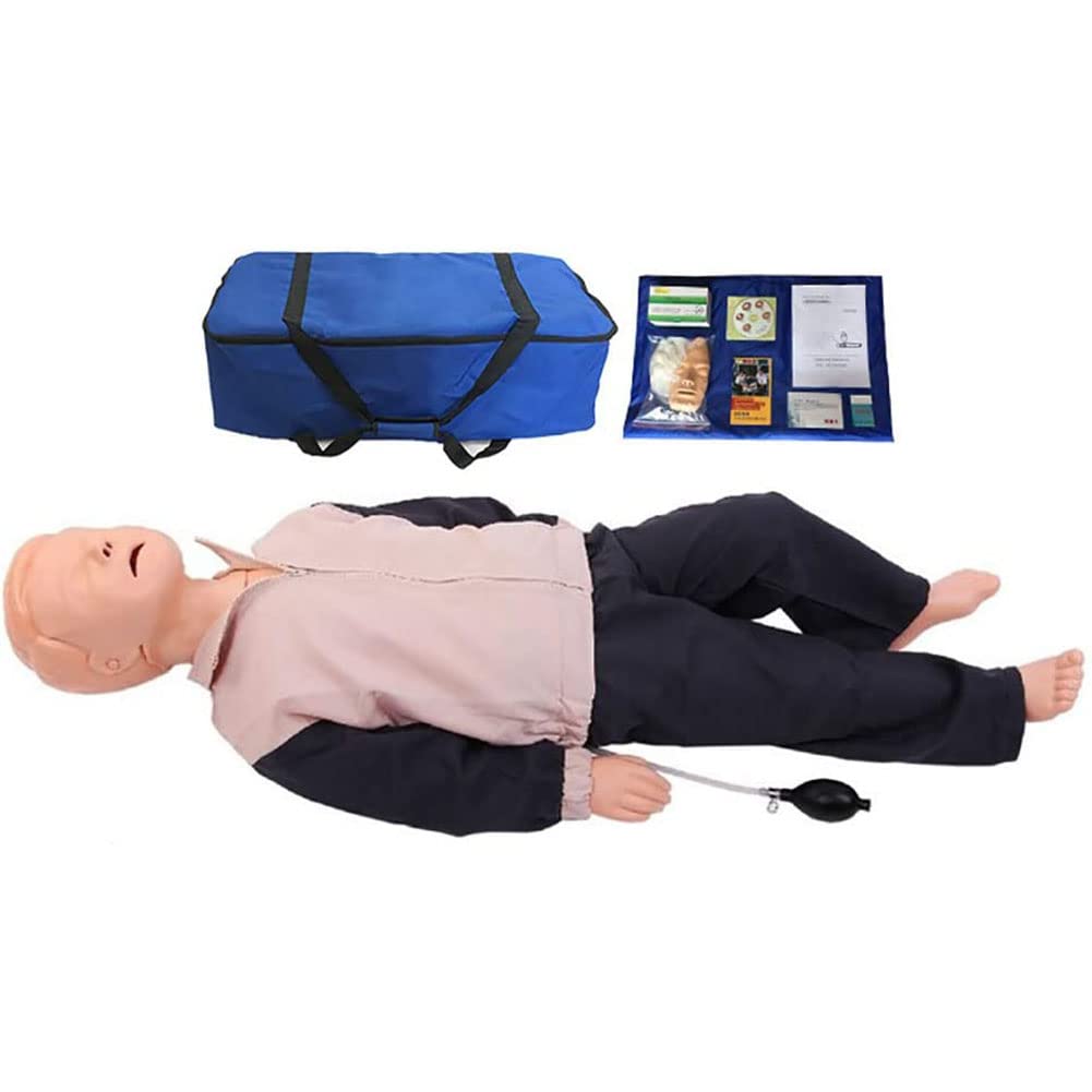 Skeleton Model Children CPR First Aid Training Manikin - Professional Full Body CPR Training Manikin - Resuscitation Manikins - Cardio Pulmonary Resuscitation Model