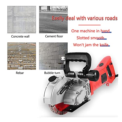 Rainureuse murale 5500W machine de découpage robuste avec infrarouge - 5