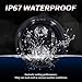 TRUCKMALL 7 inch LED Headlight DOT Kit Light Headlamp for Harley Davidson Touring Ultra Classic Electra Street Glide FatBoy Heritage Softail Slim Deluxe Switchback Road King Yamaha Motorcycle Black