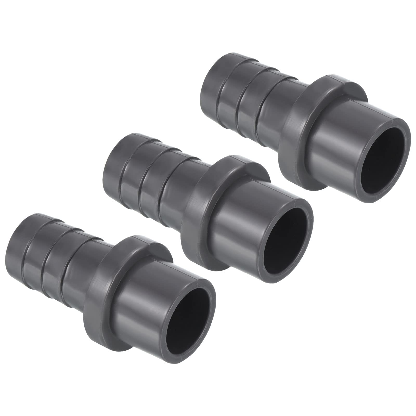 PATIKIL UPVC Reductor Tubo Montaje 32mm OD 25mm Púas, 2 Paquetes Rectos Acoplamientos Adaptador Conector, Gris — view 11