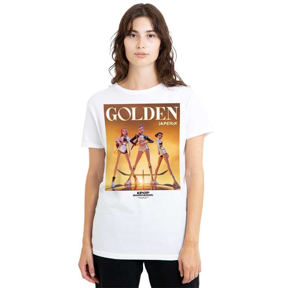 Netflix Women's Kpop Demon Hunters T-Shirt - White - Large