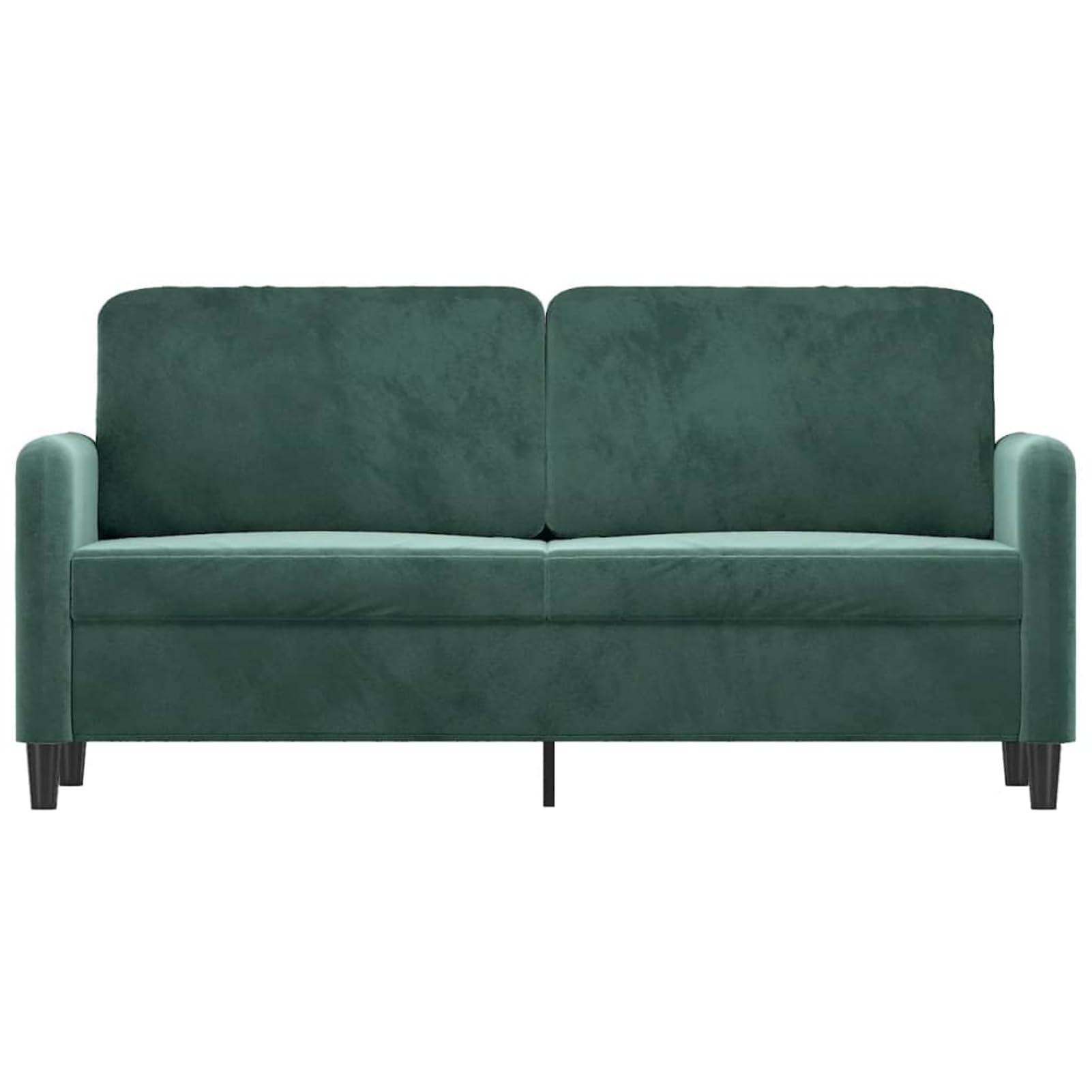 Gecheer Divano a 2 Posti Verde Scuro 140 cm in Velluto