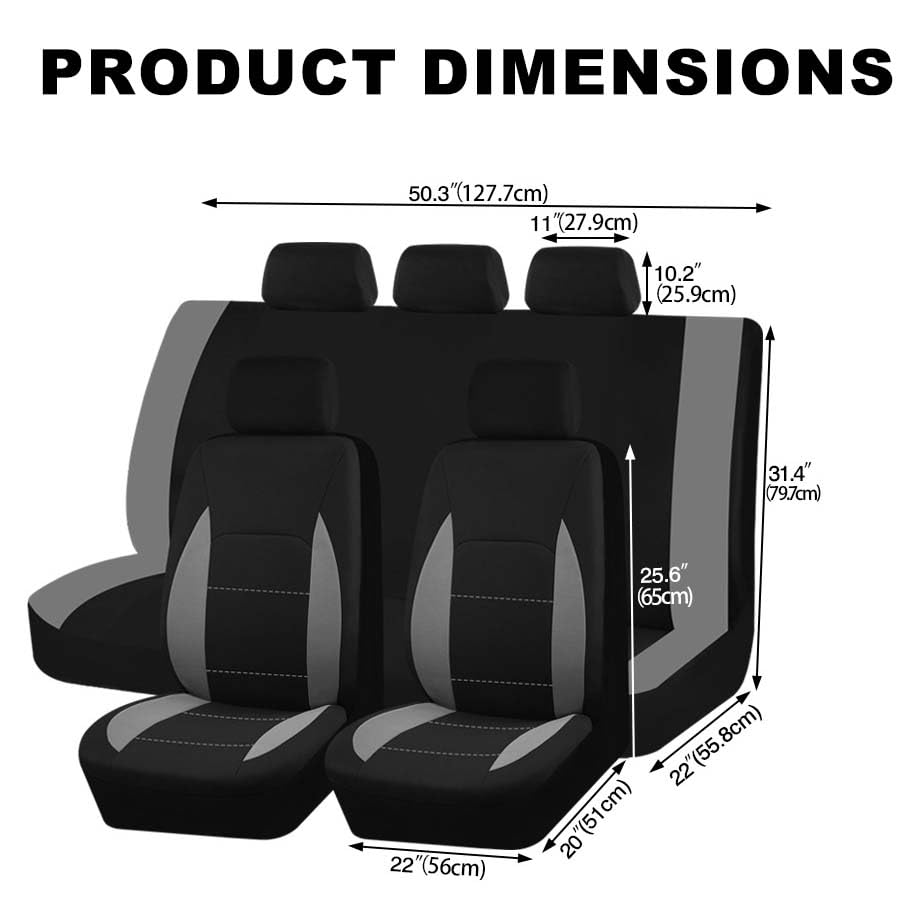 Funda de asiento para Honda Civic de tela transpirable que protege el interior del coche 3